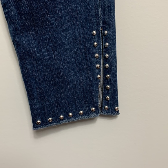 Citizens of Humanity Rocket High Rise Skinny Studded Ventana Jeans Blue - Picture 6 of 16